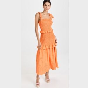 endless rose orange dress